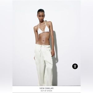 Zara satin effect pants
